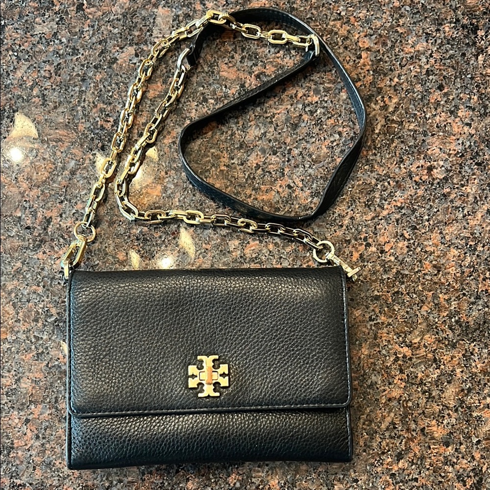 Tory Burch Black Leather Crossbody Bag